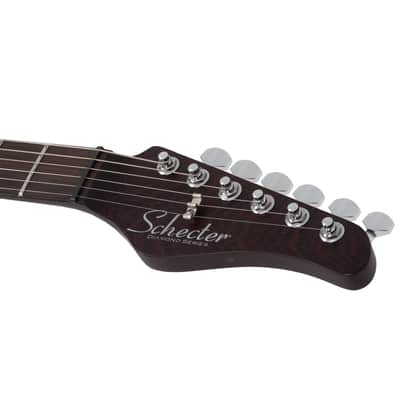 Schecter Nick Johnston 10th Anniversary HSS Atomic Saffron image 9