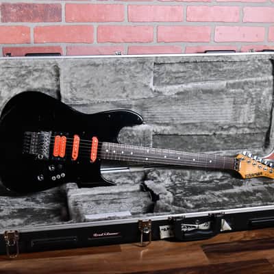 Kramer Elliot Easton Pro 1 1987 Gloss Black w/Roadrunner Hardshell Case image 2