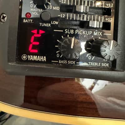 Yamaha  LJX6CA Natural wood jumbo electric acoustic guitar with Case image 5