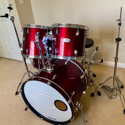 Pearl Forum 5-Piece Drum Set, Wine Res, Hardware Included image 2
