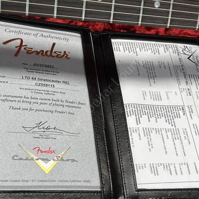 2022 Fender - Stratocaster - LTD 64 Relic - ID 5096 image 14