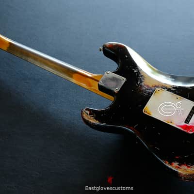 Fender Stratocaster Black Heavy Aged Relic image 16