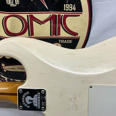 Fender Jimi Hendrix Stratocaster Strat Electric Guitar - Olympic White image 13