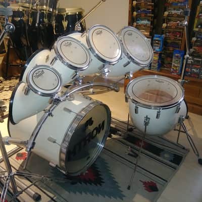 Vintage 1972 North Drum 6pc Drum Kit 6/8/10/12/14/22 XLNT CONDITION w/ North Boom Stands, Rack image 1