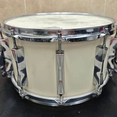⚡ Vintage Sonor Phonic Plus D518X 14"X8" Beech Snare Drum- White⚡ imagen 4