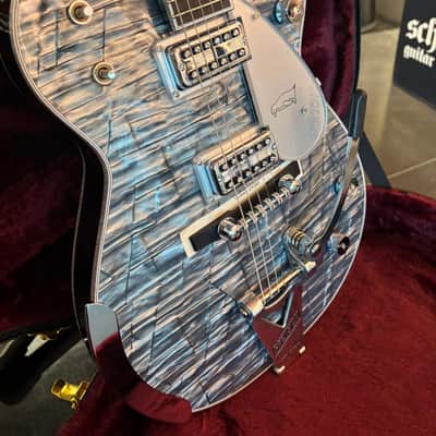 Gretsch G6134T-58 Limited Edition Penguin with String-Thru Bigsby, Ebony Fingerboard, Light Blue Pearl 2026 - Light Blue Pearl image 4