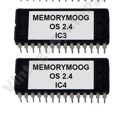 Moog MemoryMoog OS Version 2.4 Firmware Update Upgrade Memory Moog Eprom Rom
