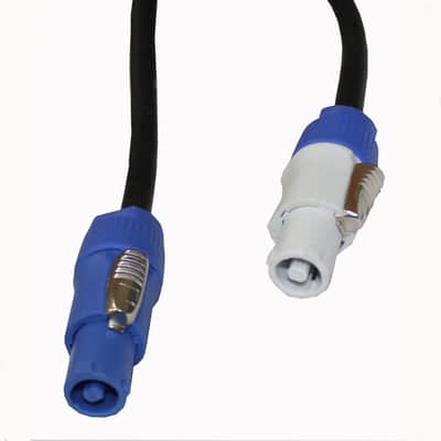 Pro X 25 Ft.14 AWG High Performance Link Grey Male to Blue Male for powerCON image 3