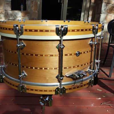 Craviotto 6.5x14  2016  Walnut  SIGNED.  Buy it with or without Wood Hoops - pick your price! image 4