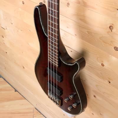 Schecter Hellraiser-4 Electric Bass w/ Hardshell Case - Crimson Red Burst - Project Bass image 4