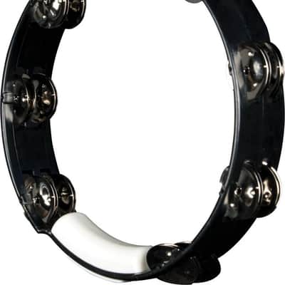 Rhythm Tech TC4010 Black with Nickel Jingles True Colors Tambourines 10" image 2