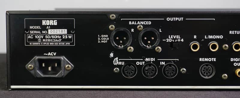 Korg A1 Performance Signal Processor 90's 2U Stereo Multi Effects