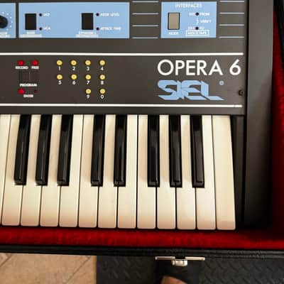 SIEL Opera 6 Polyphonic Synth - Excellent - SERVICED w/ Custom Battery Upgrade + Original Manual & Tape + Hard Case image 6