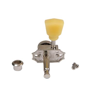 Brio 3 x 3 Pro Vintage Hybrid Style Keystone Button Nickel - Cream Button image 4