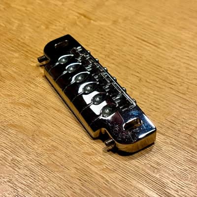 Gotoh GB-2570-010 510UB Stud Mountable Wrap-Around Tailpiece Bridge 2010s - Chrome image 3