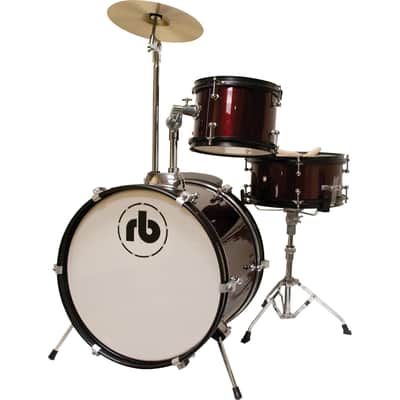 RB Percussion RB-JR3 Junior 3 Pieces Drum Kit - Red Wine image 2