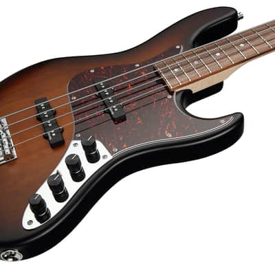 Sadowsky MetroLine 22-Fret Will Lee Bass, Red Alder Body, 4 String, Almond Sunburst Transparent Satin image 4