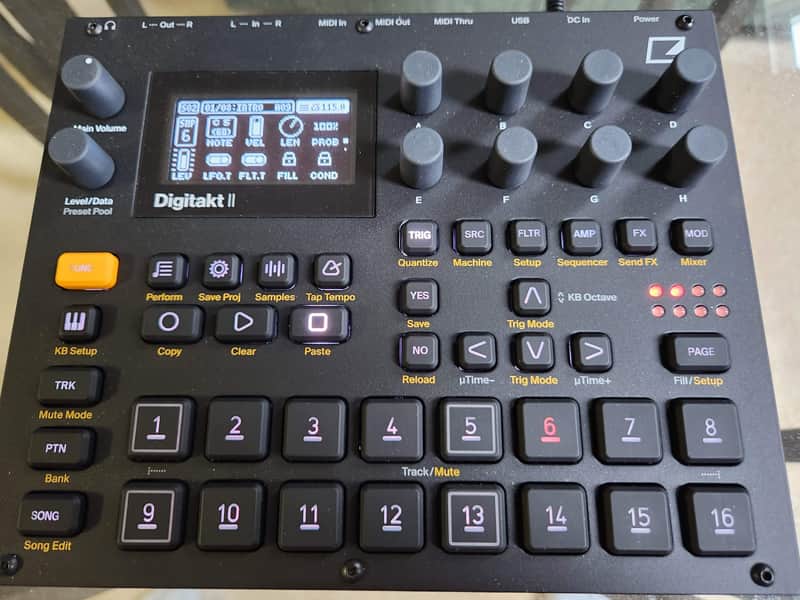 Elektron Digitakt II 2024 - Present - Black image 1