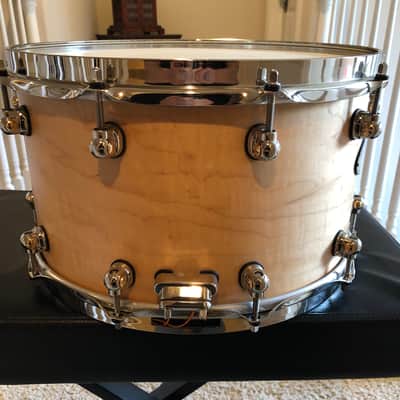 Pearl Masterworks Maple /Birch 14”x8” Snare Drum Matte Natural Flame Maple image 8