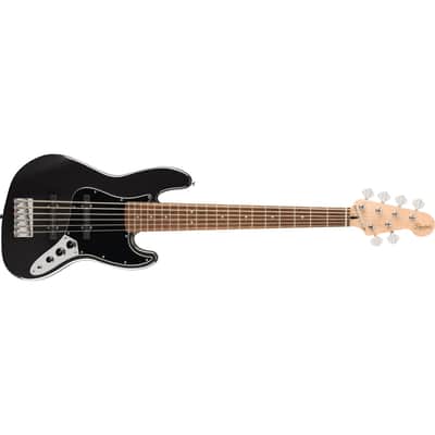Squier 6-String Affinity Series Jazz Bass VI - Black Metallic image 4