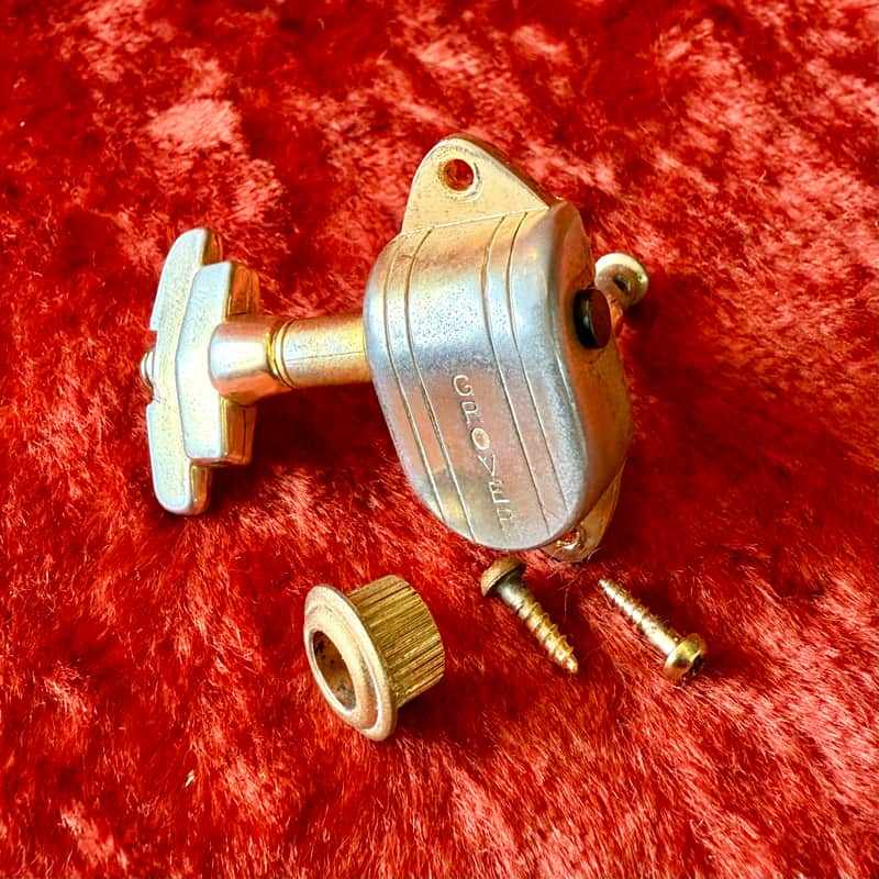 Grover Imperial stair-step TREBLE Tuner c 1960 - Gold original vintage USA Gretsch 6120 6122 falcon penguin Viking country club Chet Atkins image 1
