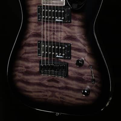Jackson JS Series Dinky Arch Top JS22Q-7 DKA HT Amaranth Fingerboard Transparent Black Burst (819) image 1