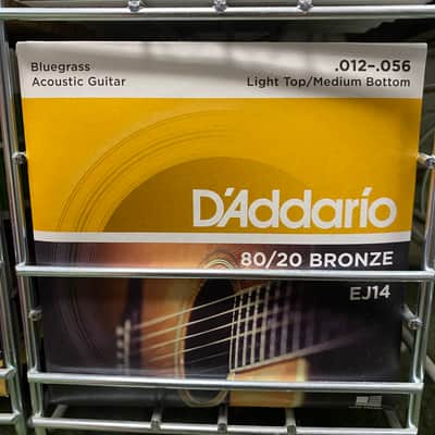 D'Addario EJ14 Bluegrass 12-56 acoustic guitar strings imagen 1