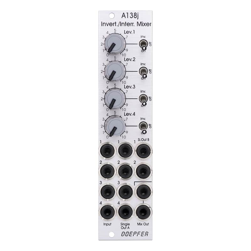 Doepfer A-138j Inverting/Interrupting Mixer Eurorack Module (Janus) image 1