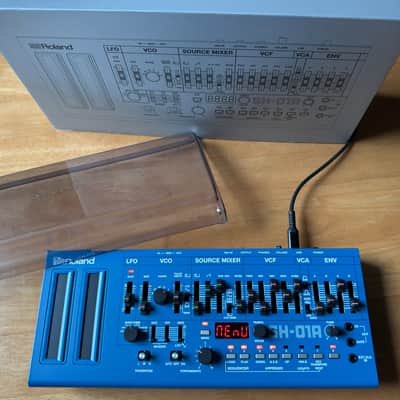 Roland SH-01A Boutique Series Monophonic Synthesizer Module - Blue - with DECKSAVER