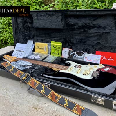 ♚ PRISTINE ♚2014 Fender American Standard Stratocaster HSS *USA♚BLACK♚Custom Shop PuPs image 3