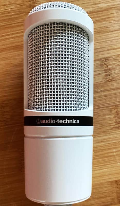 Audio-Technica AT2020 Limited Edition White – Cardioid Condenser Microphone – Mint Condition image 1