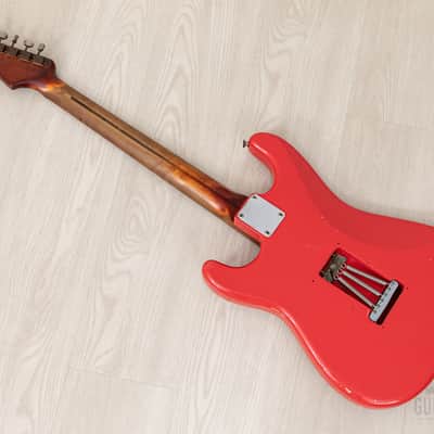 1959 Fender Stratocaster Vintage Guitar Pre-CBS, Matador Red Lacquer (Riggio) w/ Tweed Case image 13