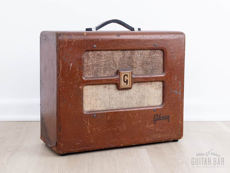 1952 Gibson BR-6 Vintage 1x10 Tube Amp w/ Jensen Field Coil & RCA Tubes, Serviced image 1