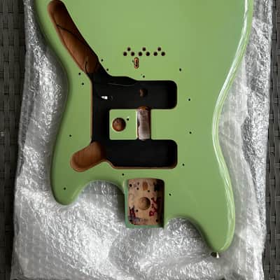 Fender Player II Mustang Series BODY, Guitar Parts Offset Birch Green image 1