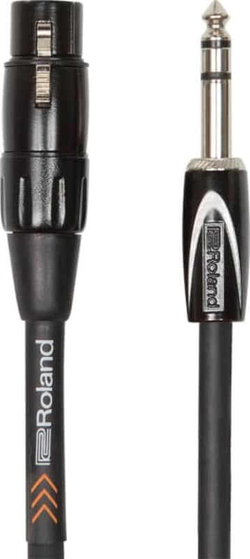 Rolland 10ft Interconnect Cable, 1/4" TRS-XLR(Female) - Black Series (RCC-10-TRXF) image 1