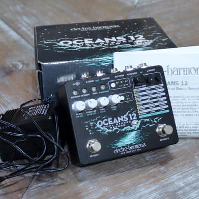 Used (2023) EHX Oceans 12 Dual Stereo Reverb Pedal with Power Supply and Box image 5