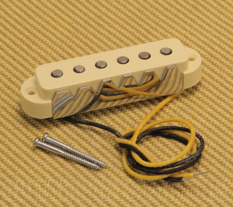 005-4494-049 Genuine Fender AVRI American 62' Jaguar Bridge Pickup w/ Aged Cover image 1