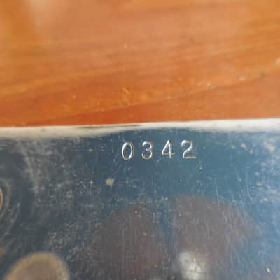 Fender 1950's Lap Steel Control plate with Serial Number image 3