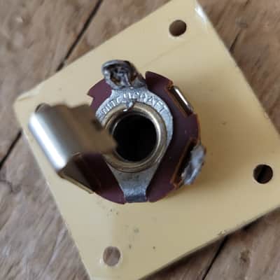 Gibson Les Paul Burst 1958 1959 1960 Output Jack Plate, Jack, Washer, Nut, Screws image 4