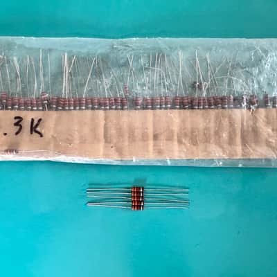 NOS 5x 3.3K 0.5W 1/2W 10% CARBON COMPOSITE COMP RESISTORS FOR TUBE AMP HIFI AMPLIFIER image 4