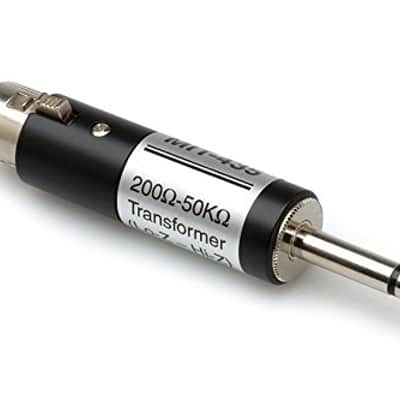 Hosa - MIT-435 - ImpedanceTransformer - Low-Z Female XLR to Hi-Z Male 1/4" Jack image 1