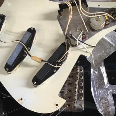 LEFTY! 1986 Vintage Fender Squier ‘62 Left Strat Guitar Fujigen E Serial Relic Mayer Black 1 Tribute 7.2 Lb HSC image 21