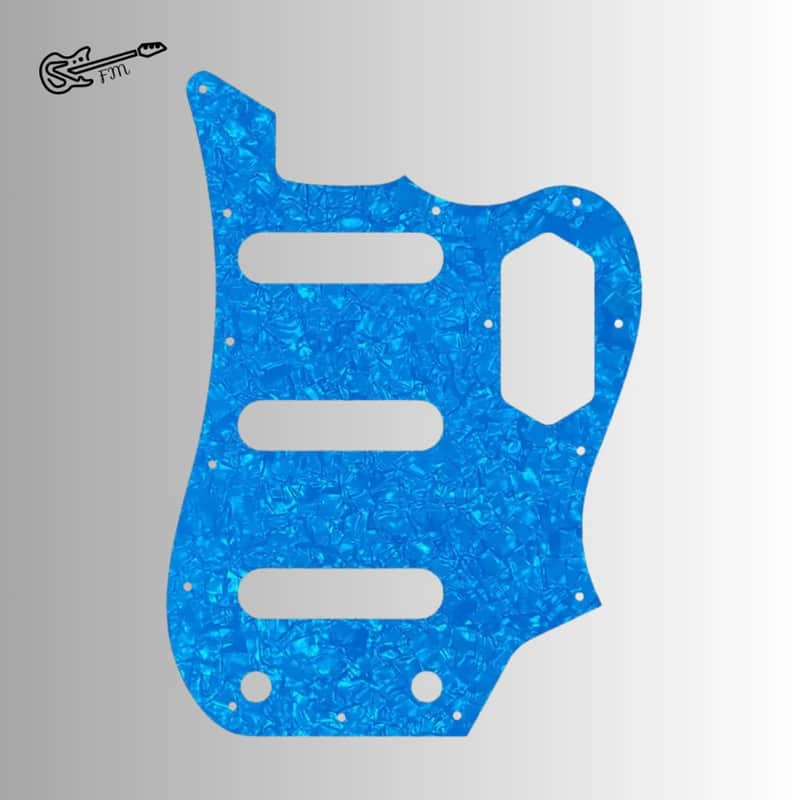 4 Ply Blue Pearl Vintera Bass VI Style Pickguard image 1