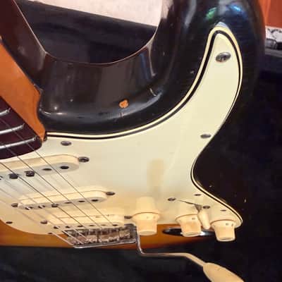 1966 Fender Stratocaster | Original 3-Tone Sunburst | All Original | Grey Bottom Pickups (Brad Gillis Collection) image 7