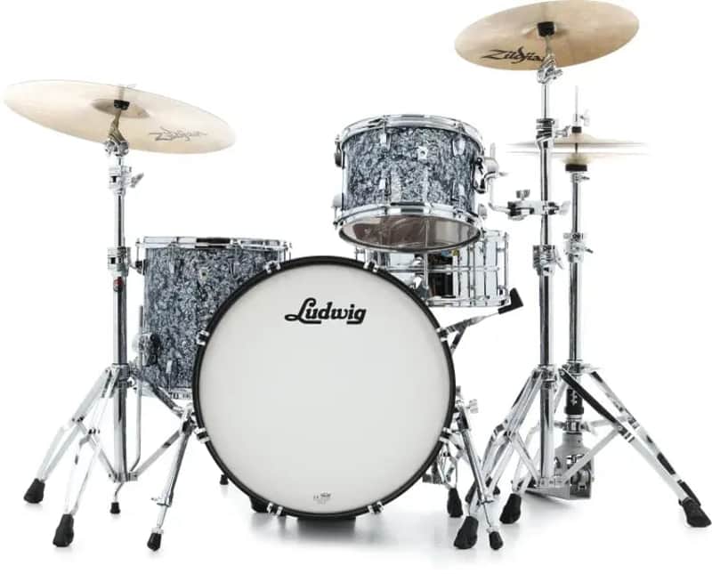 Ludwig NeuSonic 3-piece Shell Pack - Steel Blue Pearl image 1