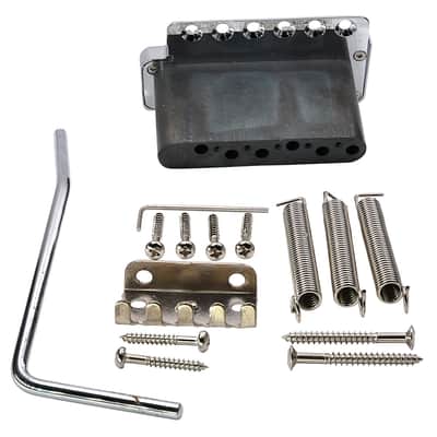 Wilkinson 54mm Stainless Steel SOLID Steel Block, Import Strat, Japan Strat Chrome image 3