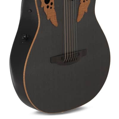 Adamas by Ovation U581T-FM Carbon Fiber Top Mid-Depth Non-Cutaway 6-String Acoustic-Electric Guitar w/ABS Case image 6