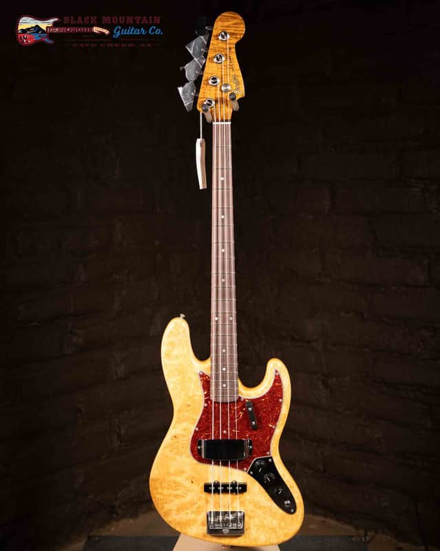 Fender Custom Shop Artisan Maple Burl Jazz Bass - Aged Natural (New) image 1
