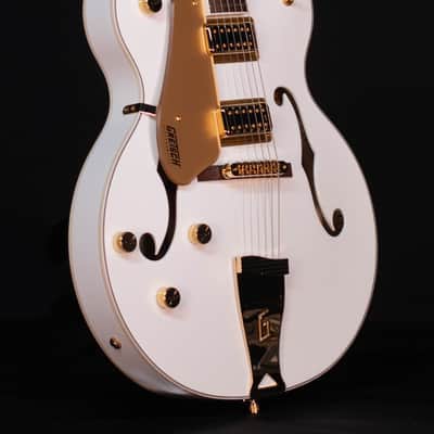 Gretsch G5422GLH Electromatic Hollow Body, Left-Handed, Laurel FB, Snowcrest White image 4