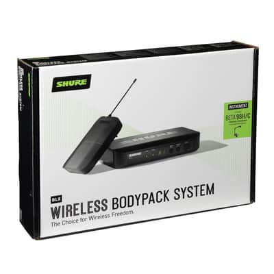Shure BLX14/B98 UHF Wireless Microphone System - Perfect for Brass, Woodwinds, Percussion - 14-Hour Battery Life, 300 ft Range | Includes Clip-on Instrument Mic, Single Channel Receiver | H9 Band image 4